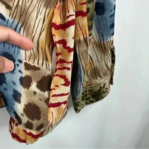 Alfred Dunner Women Zip-Up Lightweight Summer Jacket Artsy Bohemian Plus Size 16 - Picture 5 of 13